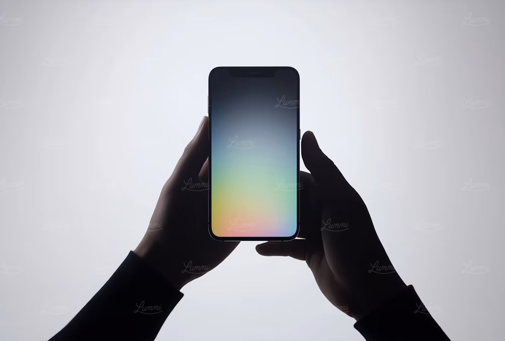 Hands holding smartphone with glowing screen showcasing a Progressive Web App.